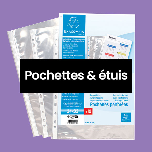 Pochettes et étuis Exacompta