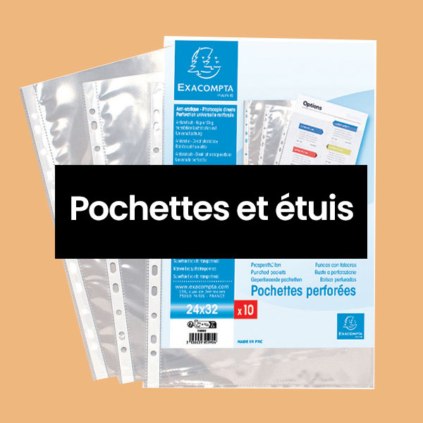 Pochettes et étuis tri exacompta