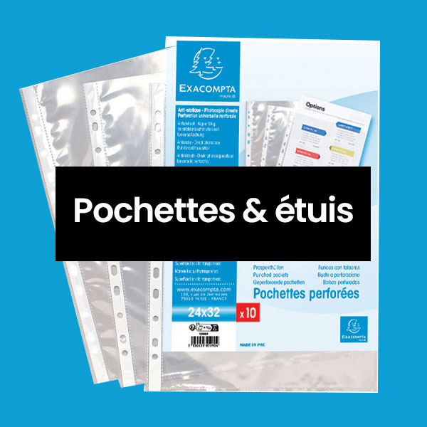 Pochettes étuis exacompta
